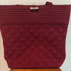 Raisin Double Quilted Tote